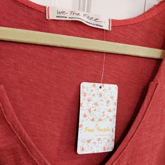 NWT Free People Sienna Snap Long Sleeve Top - Picture 7 of 8